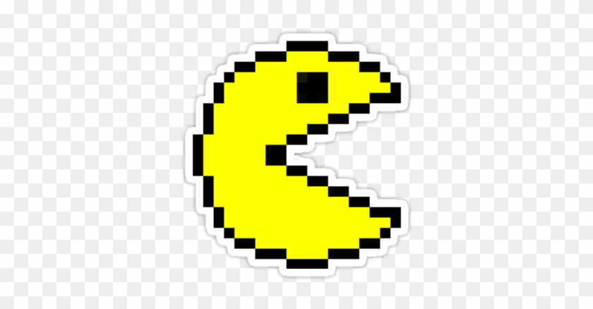 Pac-man Sticker - Pac Man Pixel Art #620291