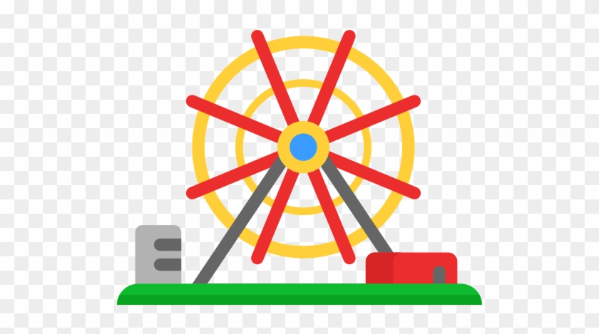 Ferris Wheel Clipart Transparent - Amusement Park Icon Png #620352