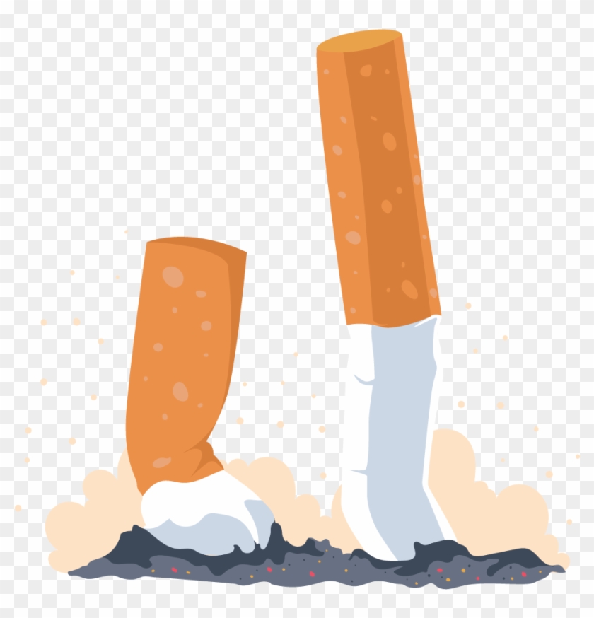 Smoking Cessation Cigarette World No Tobacco Day - Cigarette Vector Png #620526