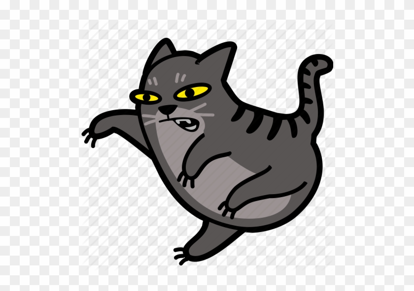 Cat Fight Clipart Angry Carate Jump Karate Leap Icon - Cat Fight Clipart Angry Carate Jump Karate Leap Icon #620644
