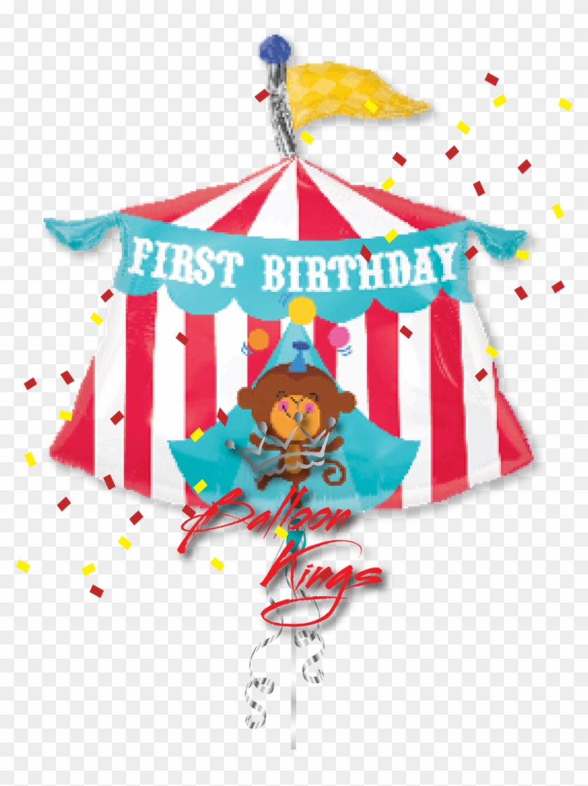 1st Birthday Circus Tent - Circus 1st Birthday Background - Free  Transparent PNG Clipart Images Download