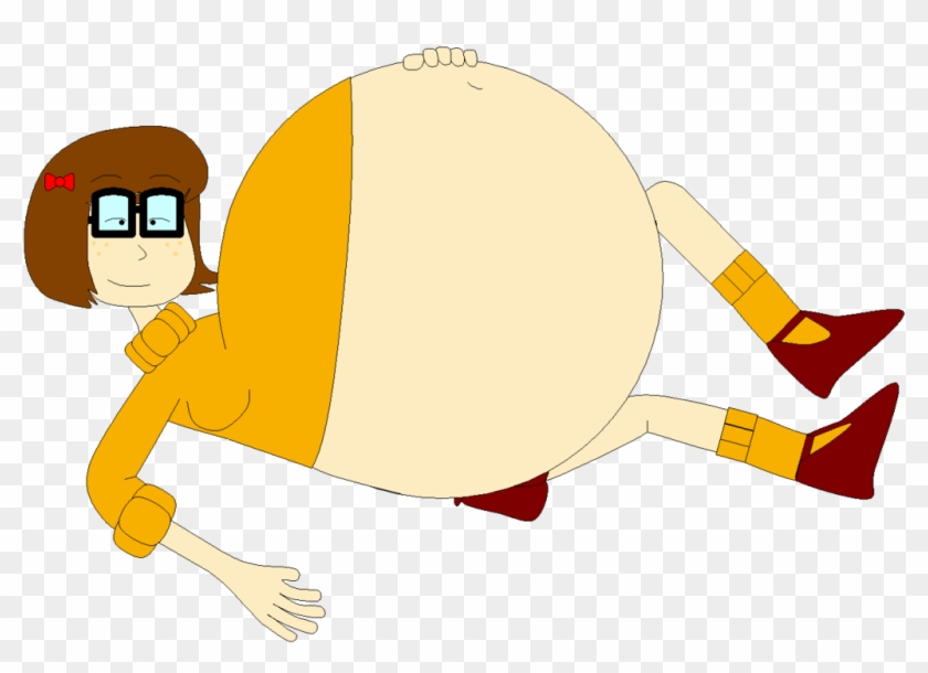 Velma Resting Her Belly By Angry-signs - Cartoon #620839