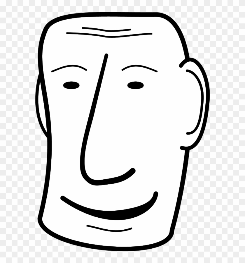 Man Face Smiling - Clip Art #620862