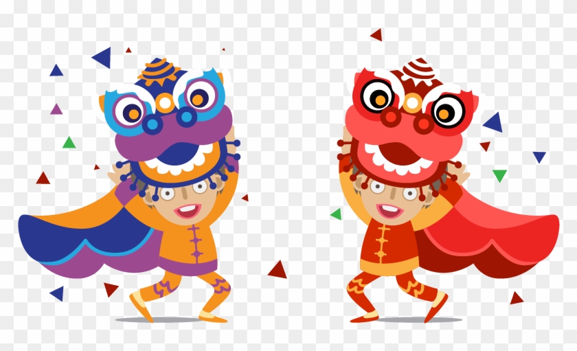 Lion Dance Dragon Dance Chinese New Year Clip Art - Lion Chinese Png #620925