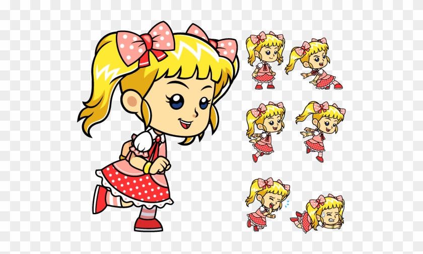 Candy Girl Game Sprites - Cartoon #620937