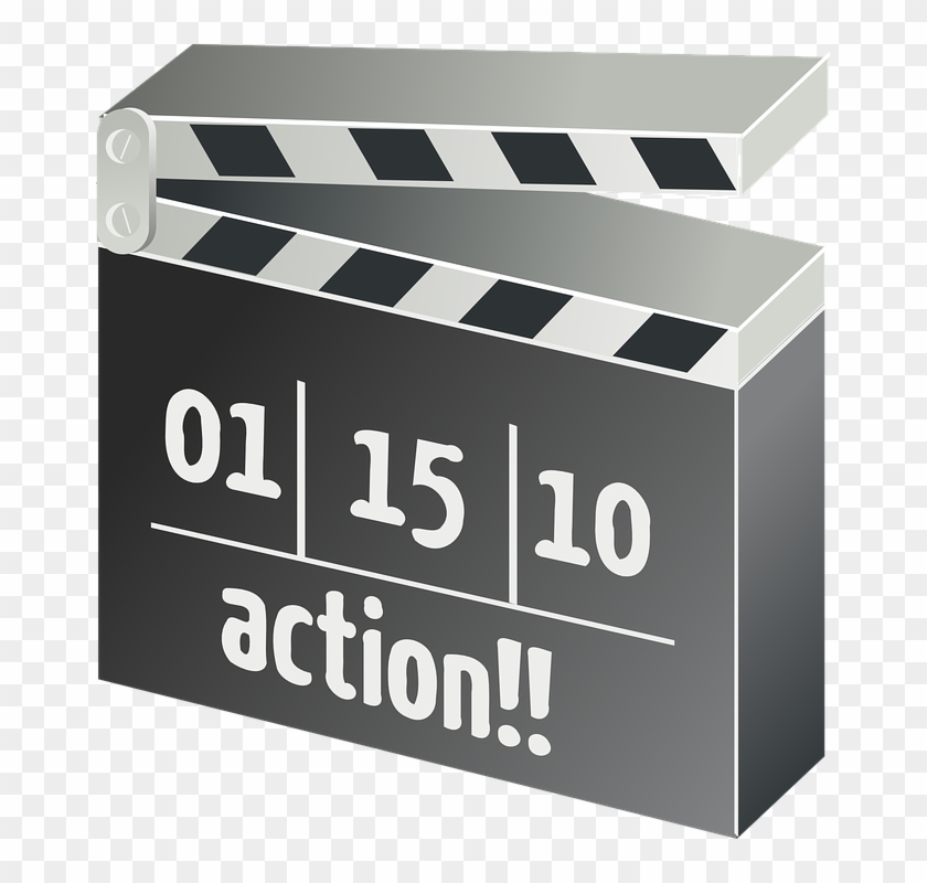 Movie Tickets Clipart 6, Buy Clip Art - Movie Clapper Board Clipart #620949