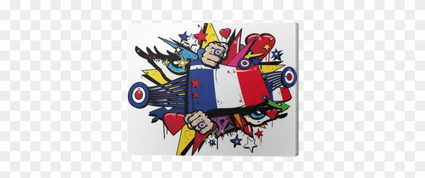 Graffiti France Révolution Française Pop Art Illustration - France Graffiti #621077