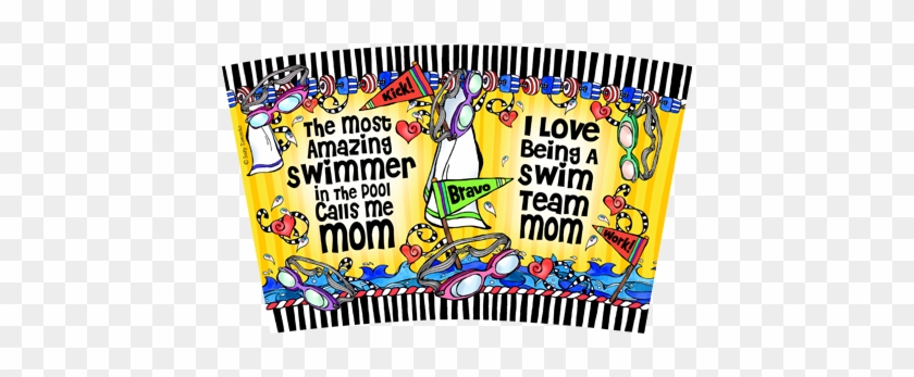 Swim Team Mom Stainless Steel Tumbler - Swim Team Mom Stainless Steel Tumbler #621135