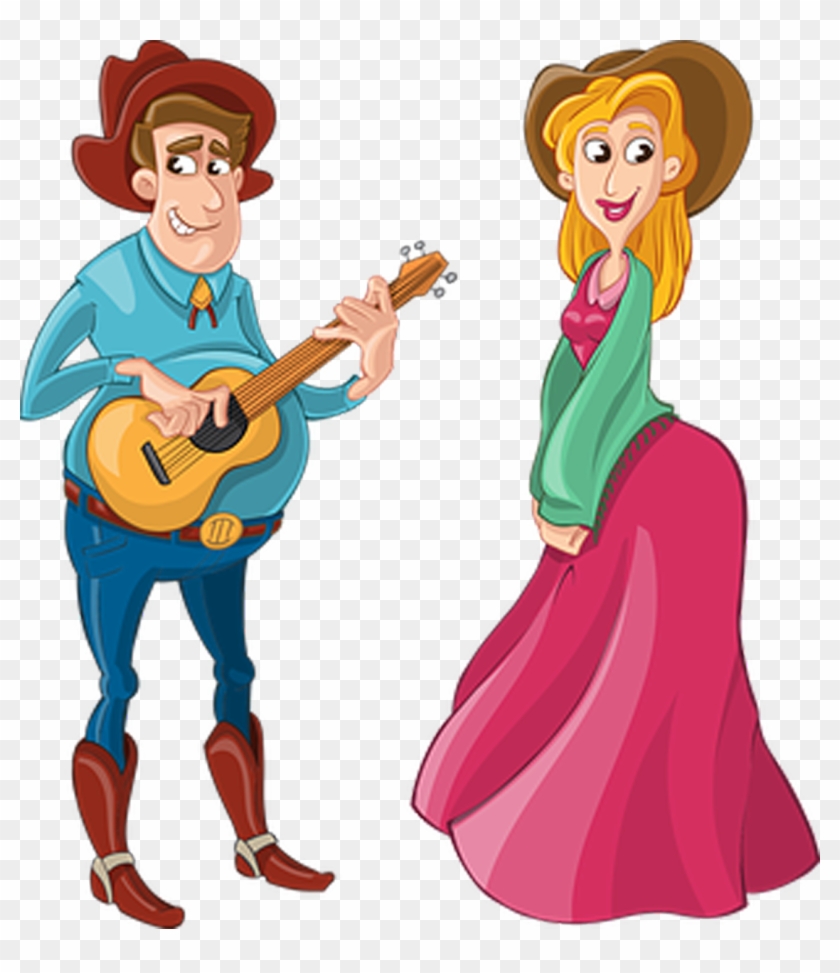 Halloween Party Dance Music - Animated Singers Country Couples #621192