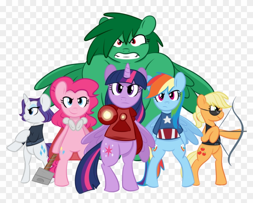 You Can Click Above To Reveal The Image Just This Once, - Pony Avengers #621200