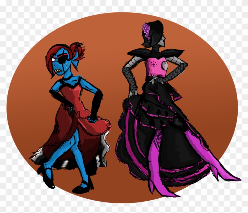 Flamenco Dancing Mettaton And Undyne By Churropuppy - Instagram #621240