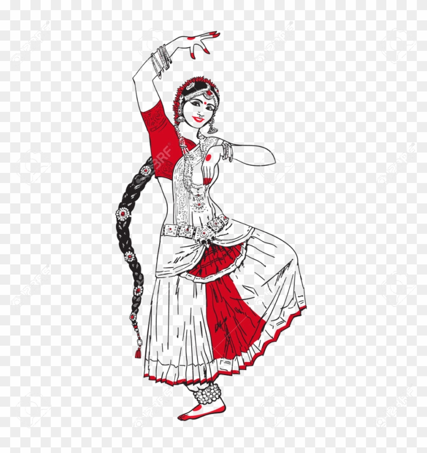 Learn About How To Dance Odissi Style Indian Classical - Indian Dancing Girl Sketch #621294