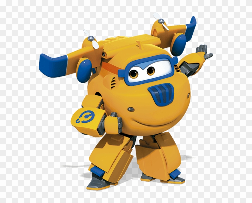 Donnie Is A Yellow And Blue Airplane Who Can Invent - Super Wings Donnie #621450