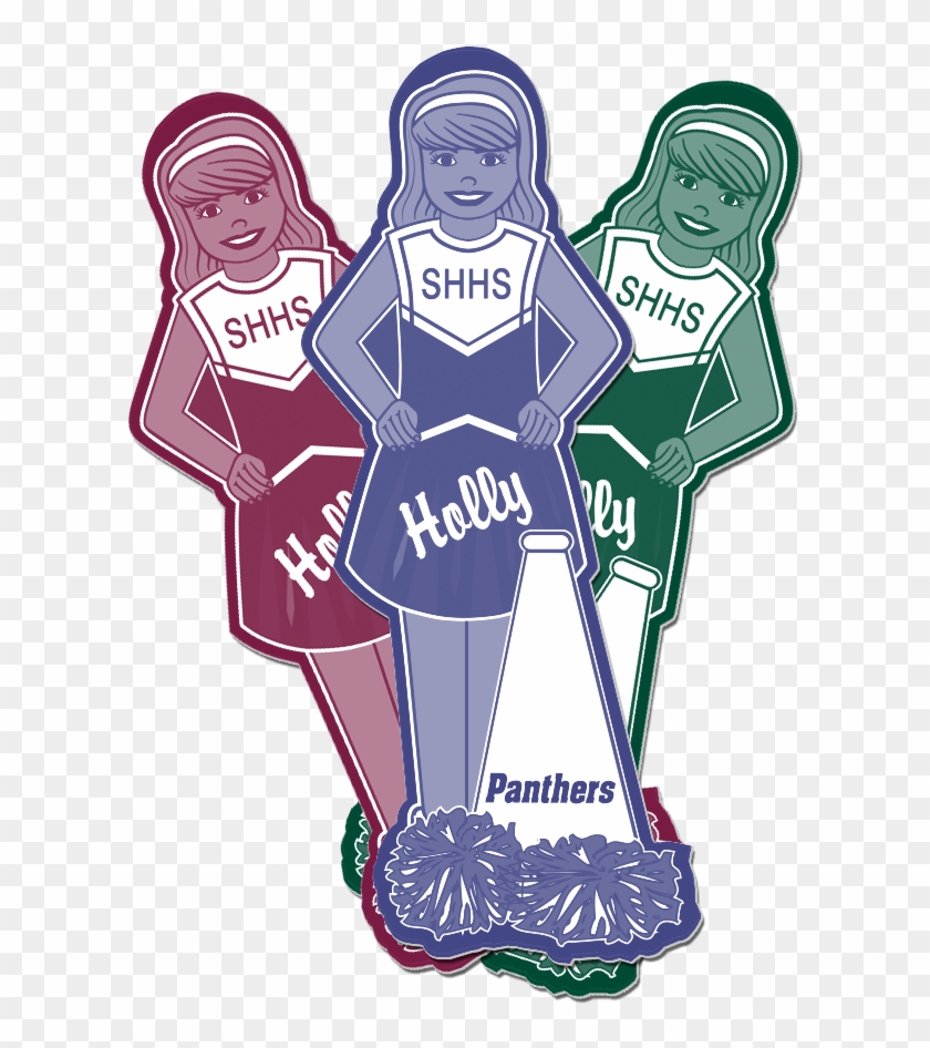 Dance / Drill Team & Cheerleader Keychain Tags - Illustration #621614