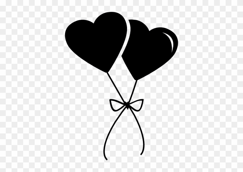 Baloons - Two Black Hearts #621715