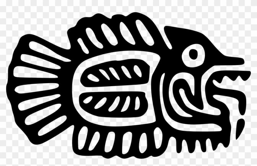 Fish Bones Clipart 7, Buy Clip Art - Ancient Mexican Art #622131