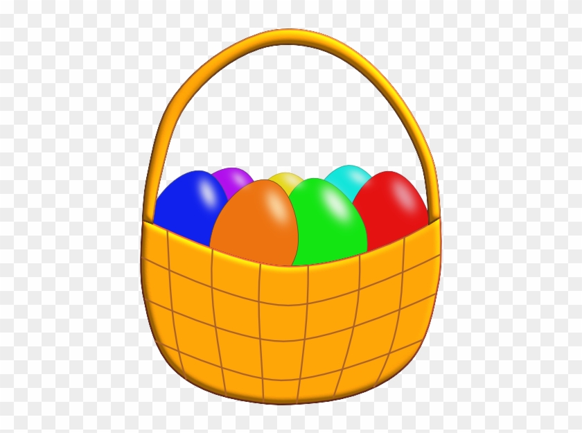 Clipart Of Baskets, Basket And Bascket Full - Storage Basket #622391