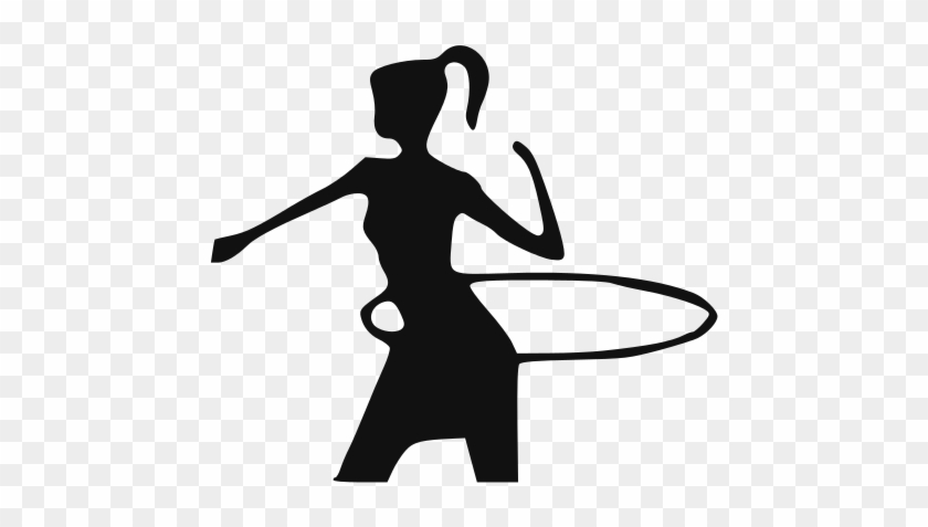 Hula Hoop Silhouette Clip Art #622466