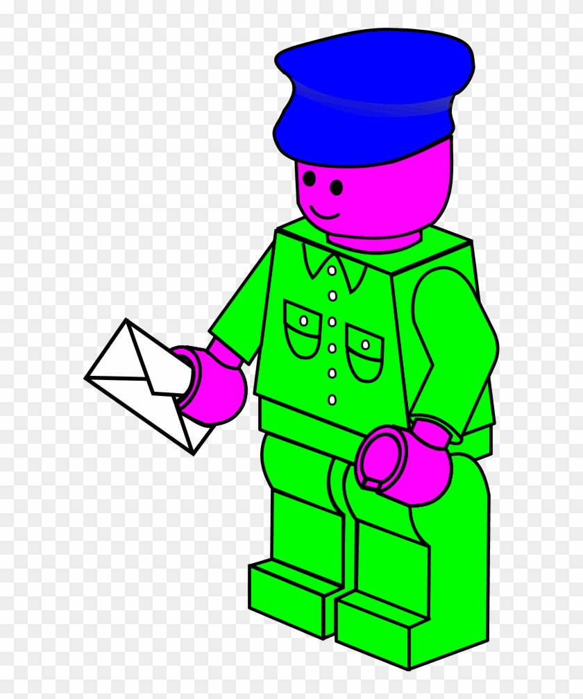 Lego Town Postman - Lego Clip Art #622721
