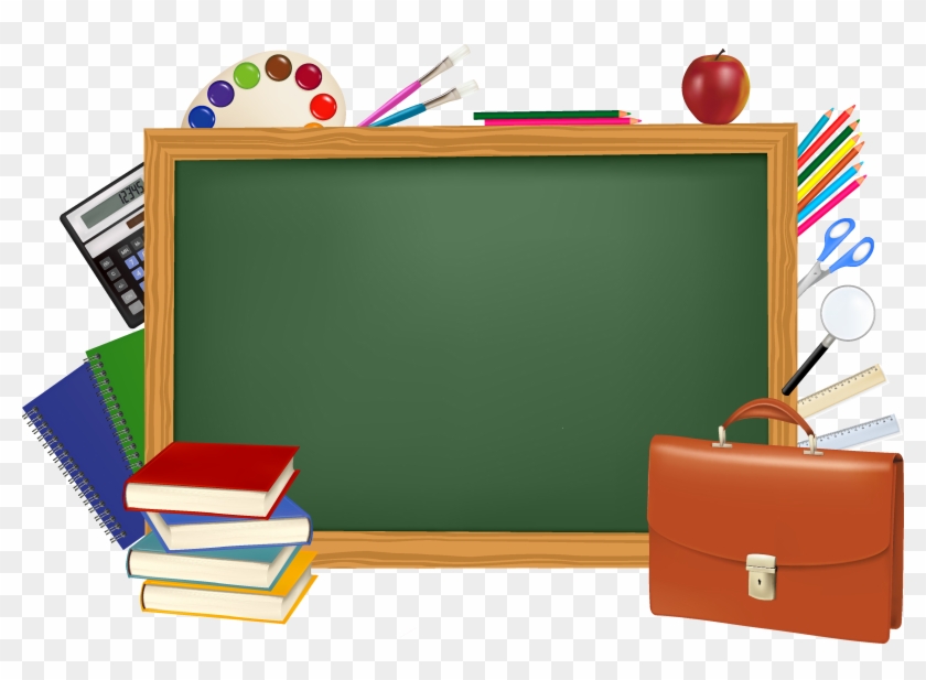 Back To School - Black Board Vector Png #622800
