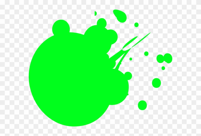 Green Dot Splat Clip Art At Clker - Neon Clip Art #622856