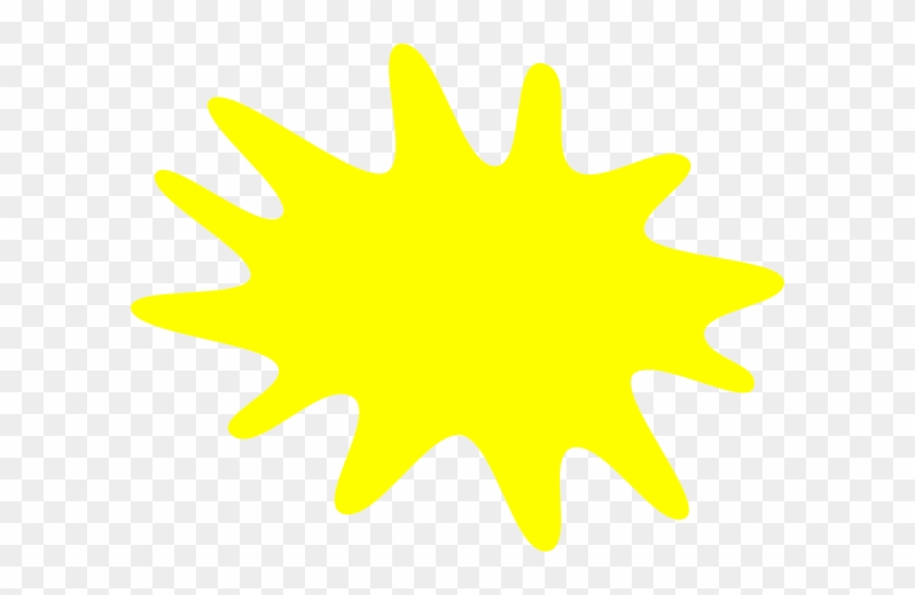 12 Finger Yellow Paint Splatter Clip Art At Clker - Clip Art #622887