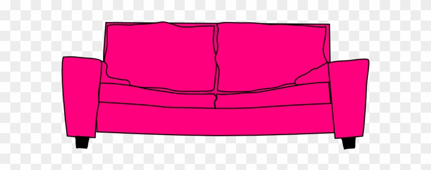 Hot Pink Couch Clip Art At Clker - Clip Art #622925