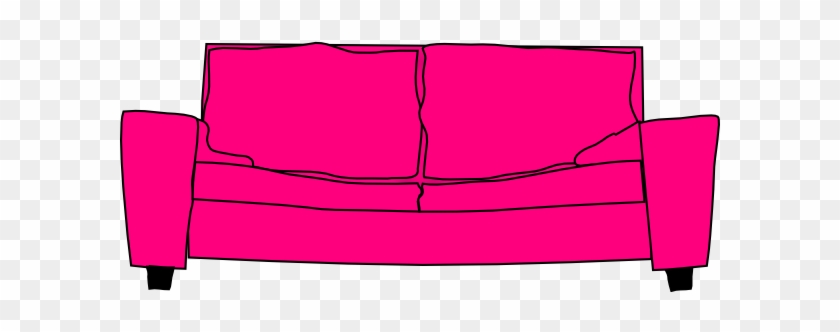 Hot Pink Couch Clip Art At Clker - Clip Art #622925