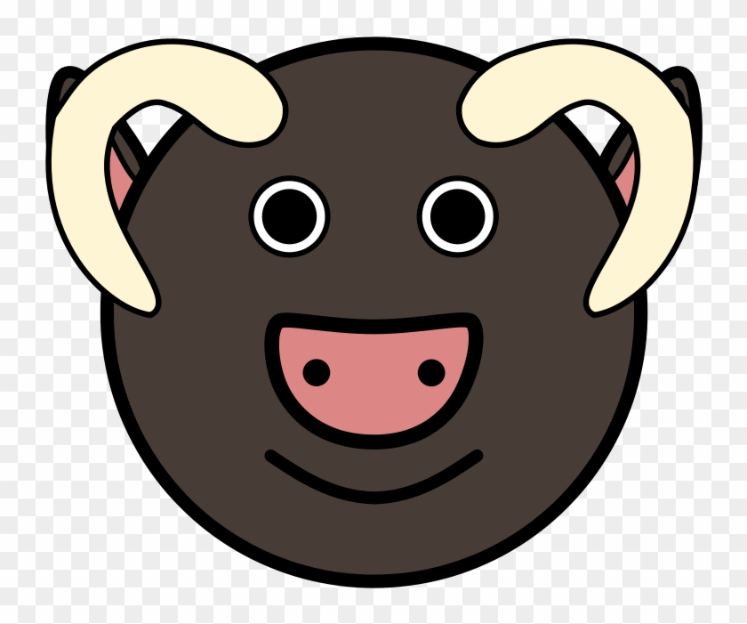 Free Taureau - Custom Cartoon Bull Face Shower Curtain #623026