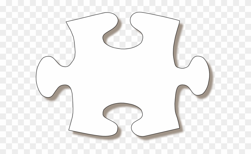 Puzzle Clipart House Outline - Autism Puzzle Piece Vector #623033