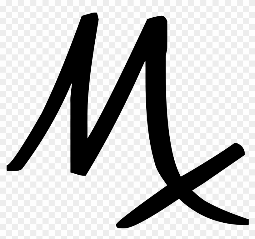 Mx, A Symbol For Minim In The Apothecaries' System - M Symbol In Math #623159
