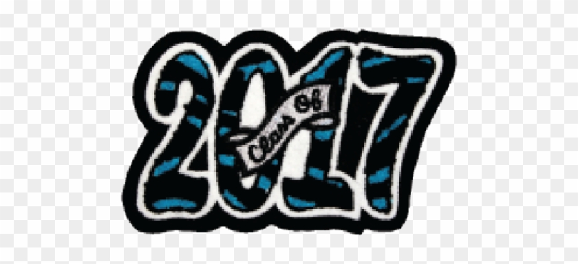 4 Digit Tiger Script Year Date Patch - Class Of 2017 Patch #623253