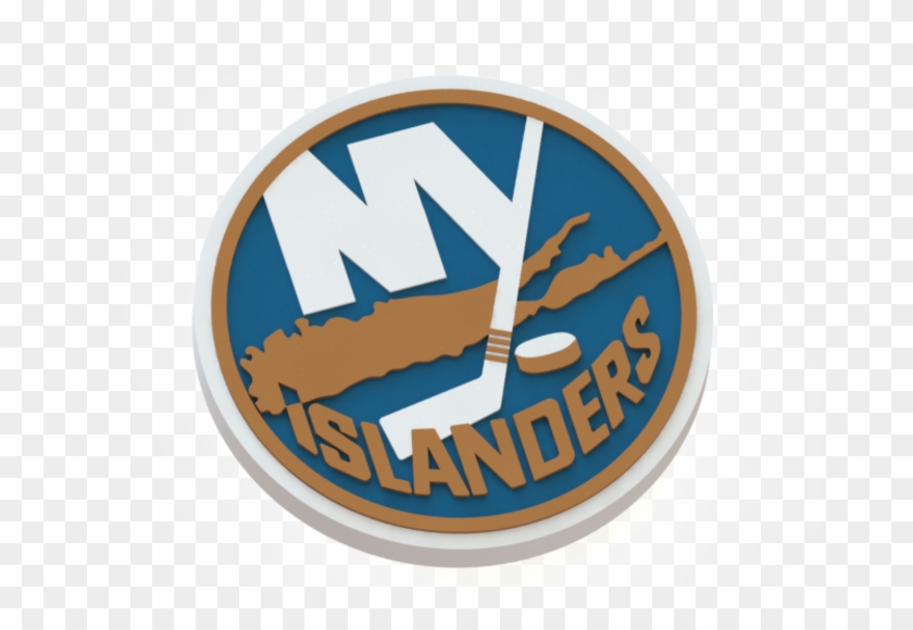 3d Printed New York Islanders Logo By Ry Ard Poplavskij - New York Islanders 3d Logo #623355