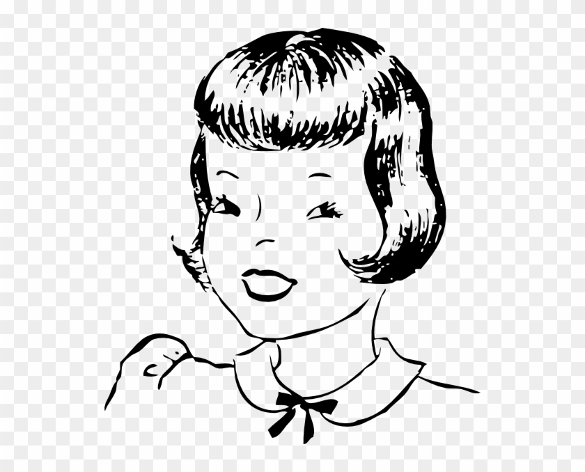 Short Hair Clipart Black And White Clipartxtras Hair - Short Hair Clipart #623371