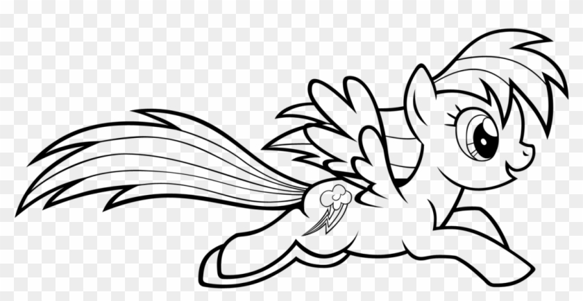 Coloring Pages For Girls My Little Pony Rainbow Dash - My Little Pony Rainbow Dash Coloring Pages #623502