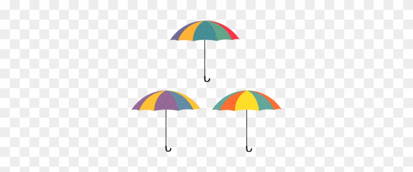 Colorful Umbrella Vector Png, Umbrella, Colorful Umbrella, - Umbrella #623767