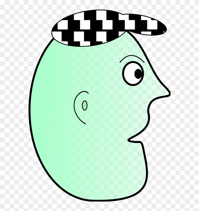 Cartoon Man Face Profile Wearing Cap - Smiley Face Cartoon #623792