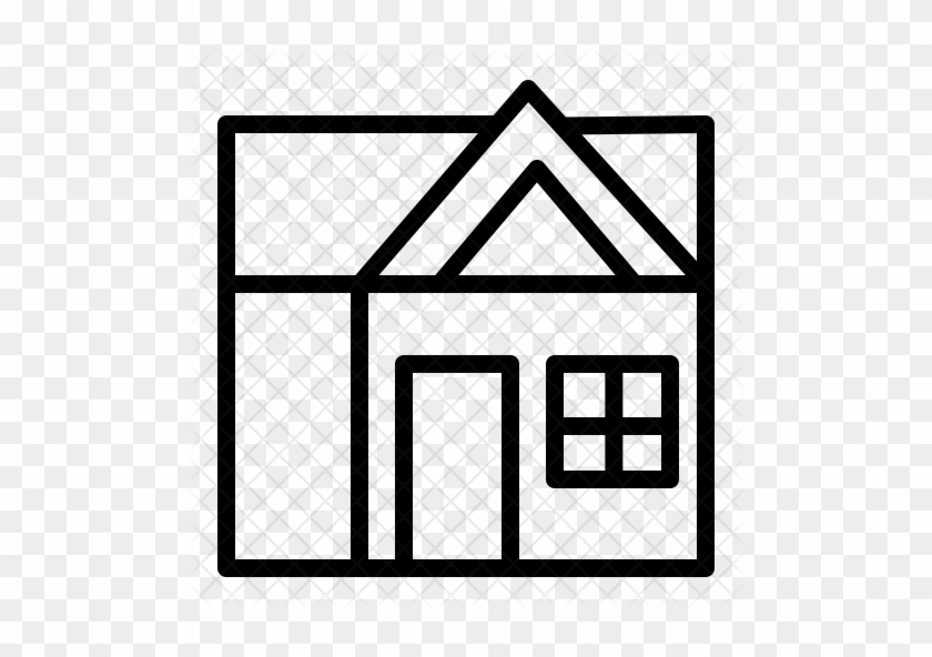 House Icon - Houses Black And White Clipart #623892