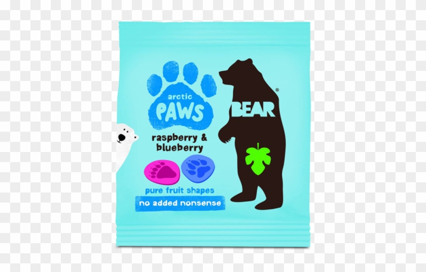 Hallon & Blåbär - Bear Arctic Paws - Raspberry & Blueberry 20g #623912