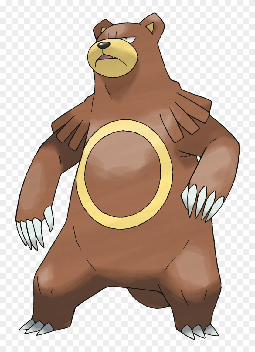 The Bear Pokemon Roars In Triumph And Takes A Menacing - Pokemon Ursaring #623926