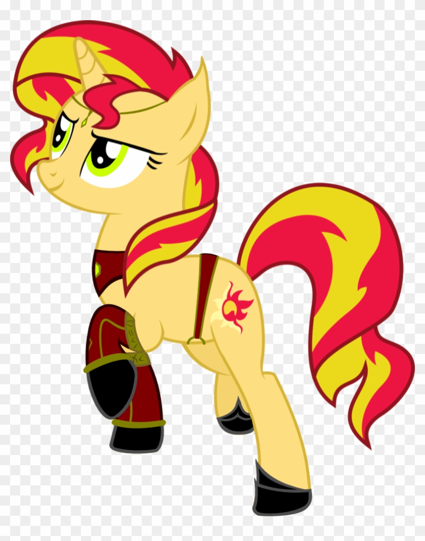 Sunset Blood Elf Shimmer By Ironm17 - My Little Pony Characters #624013