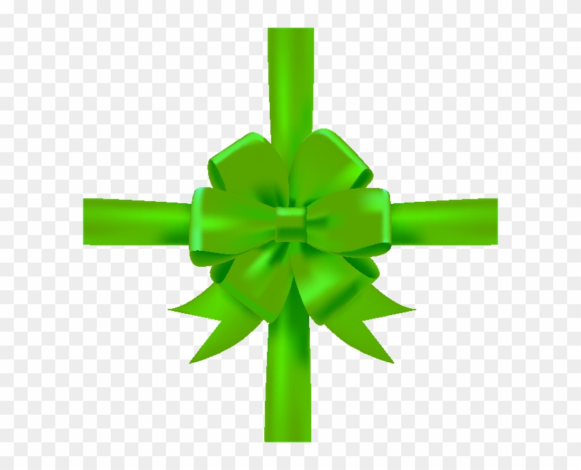 Green Bow Ribbon Icon3 Vector Data - Green Ribbon Bow Png #624343