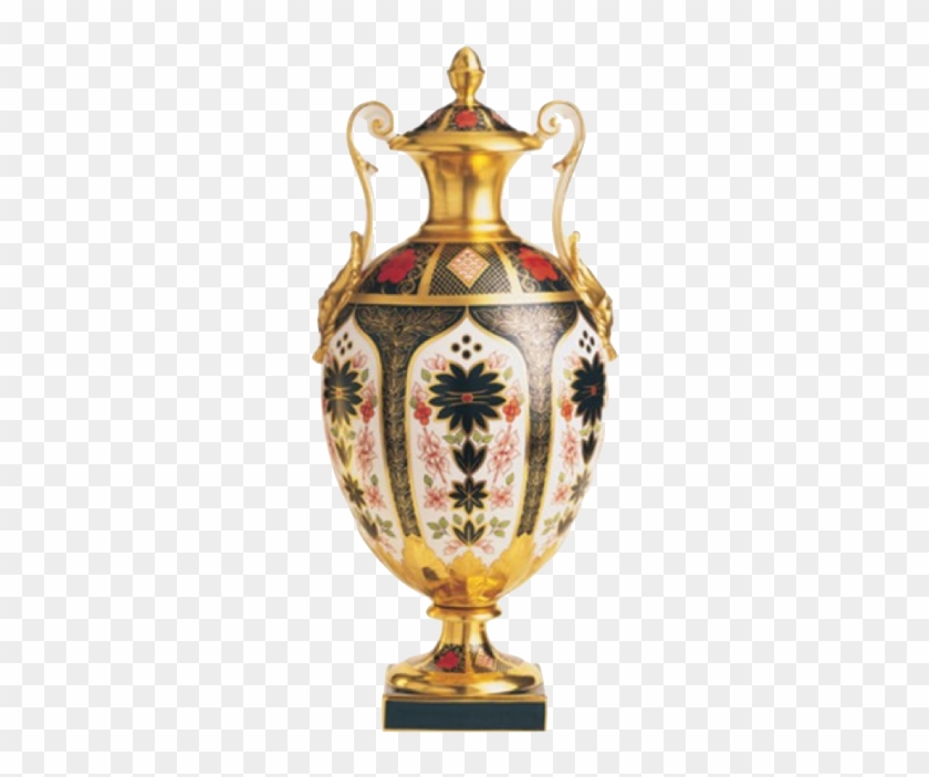 Royal Crown Derby Repton Vase From Www - Royal Crown Derby Old Imari Solid Gold Band Repton #624396