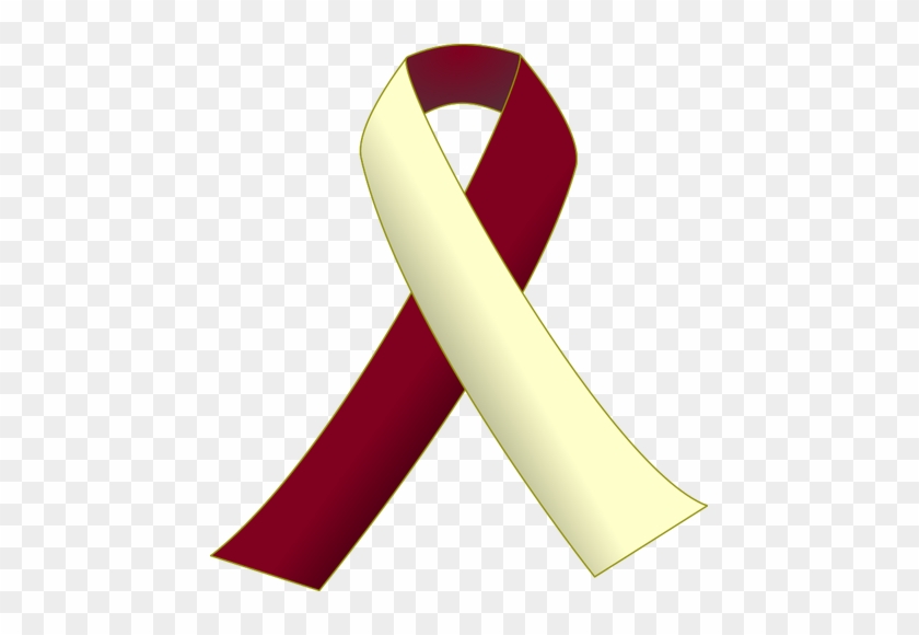 Cliparts Burgundy Banner - Head And Neck Cancer Ribbon #624441