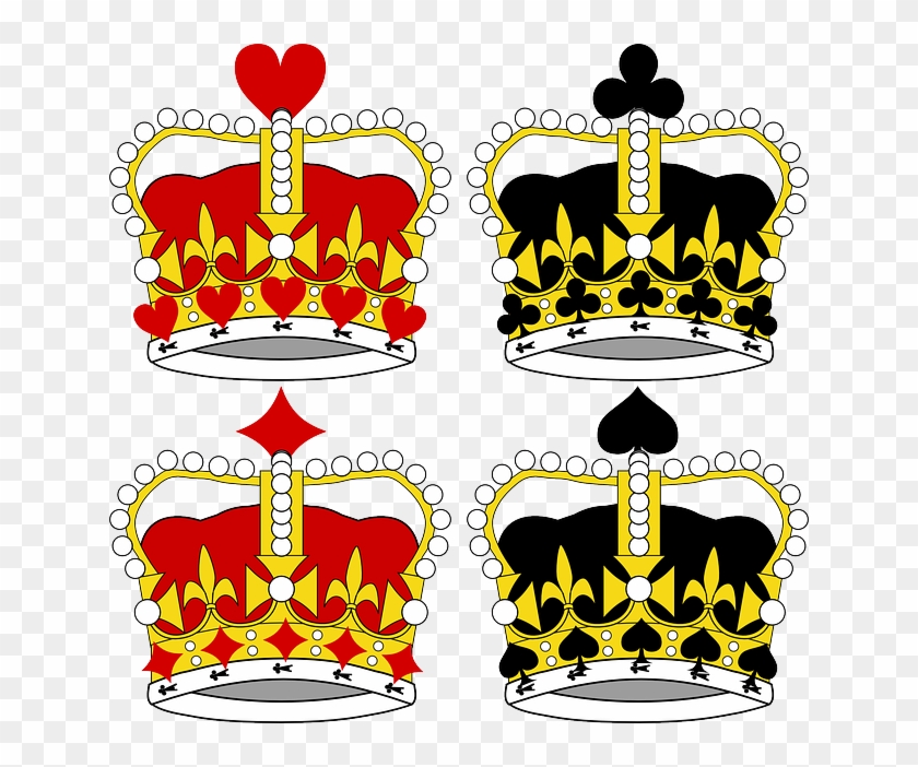 Vector Royal Crown Crowns King Royalty Royal - King And Queen Crown Cartoon #624447