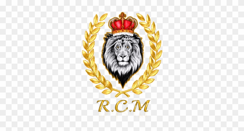 R - C - M - Lion With Crown Tattoo Design #624462