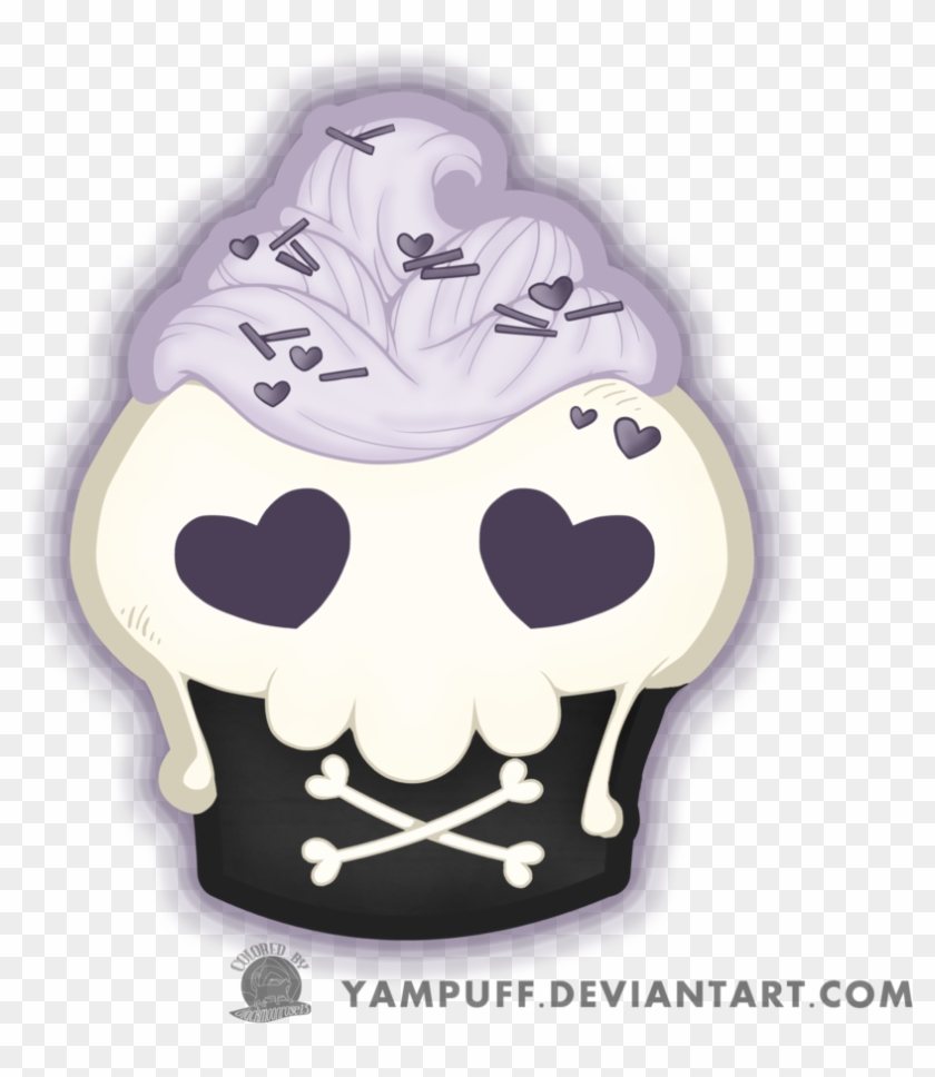 Skull Cupcake By Blackmoonrose13 - Cupcake #624538