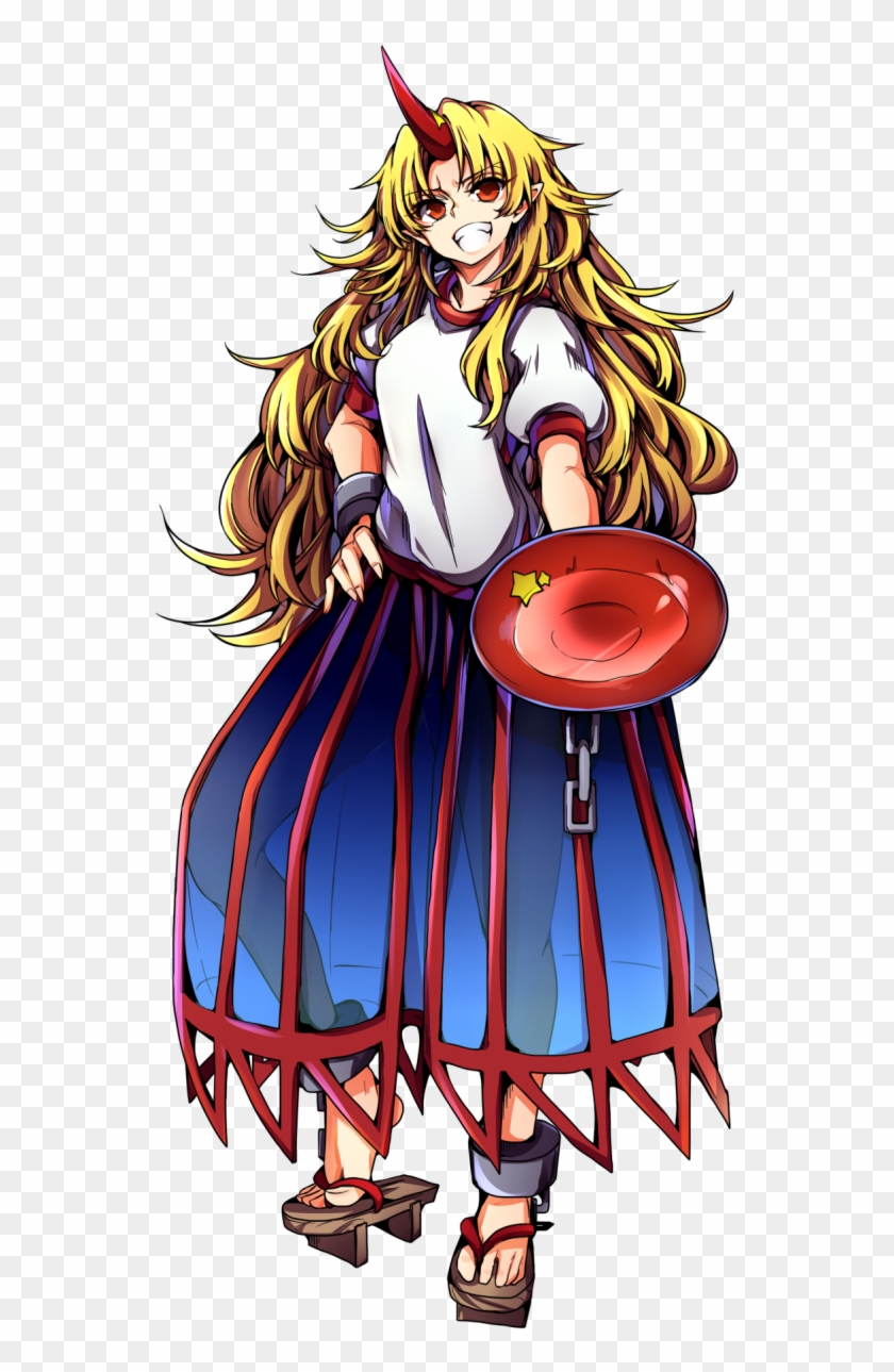 Baba Blonde Hair Full Body Geta Highres Horn Hoshiguma - Yuugi Hoshiguma #624552