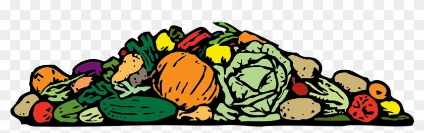 Food Vegetable Compost Clip Art - Food Pile Clipart #624636