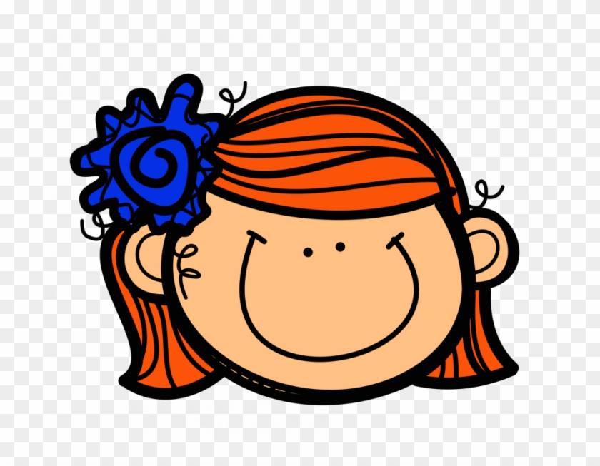 Clip Art Of The Face Of A Happy Girl - Imagenes De Caritas De Niños #625037